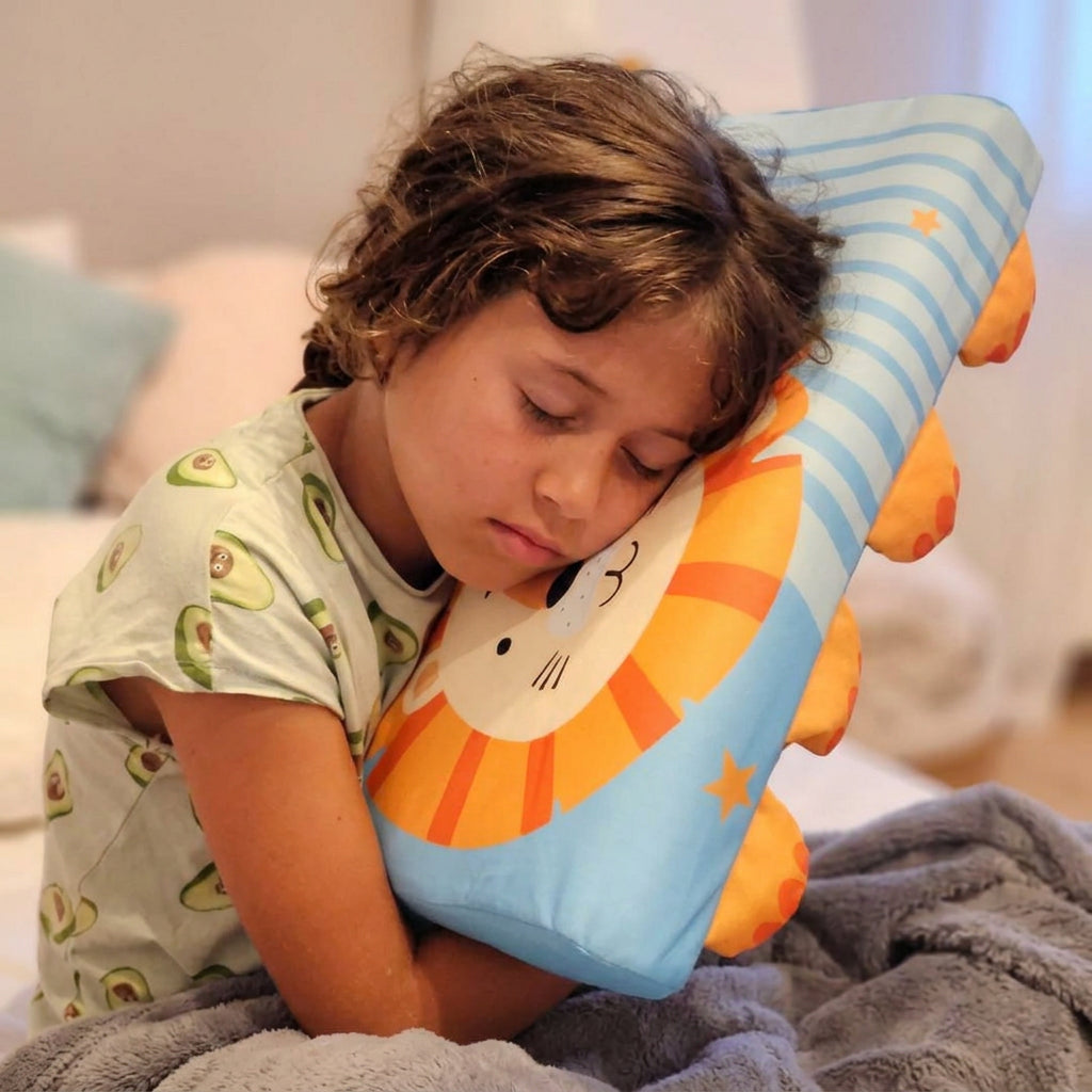 Coussin peluche pour enfant, motifs licorne et animaux