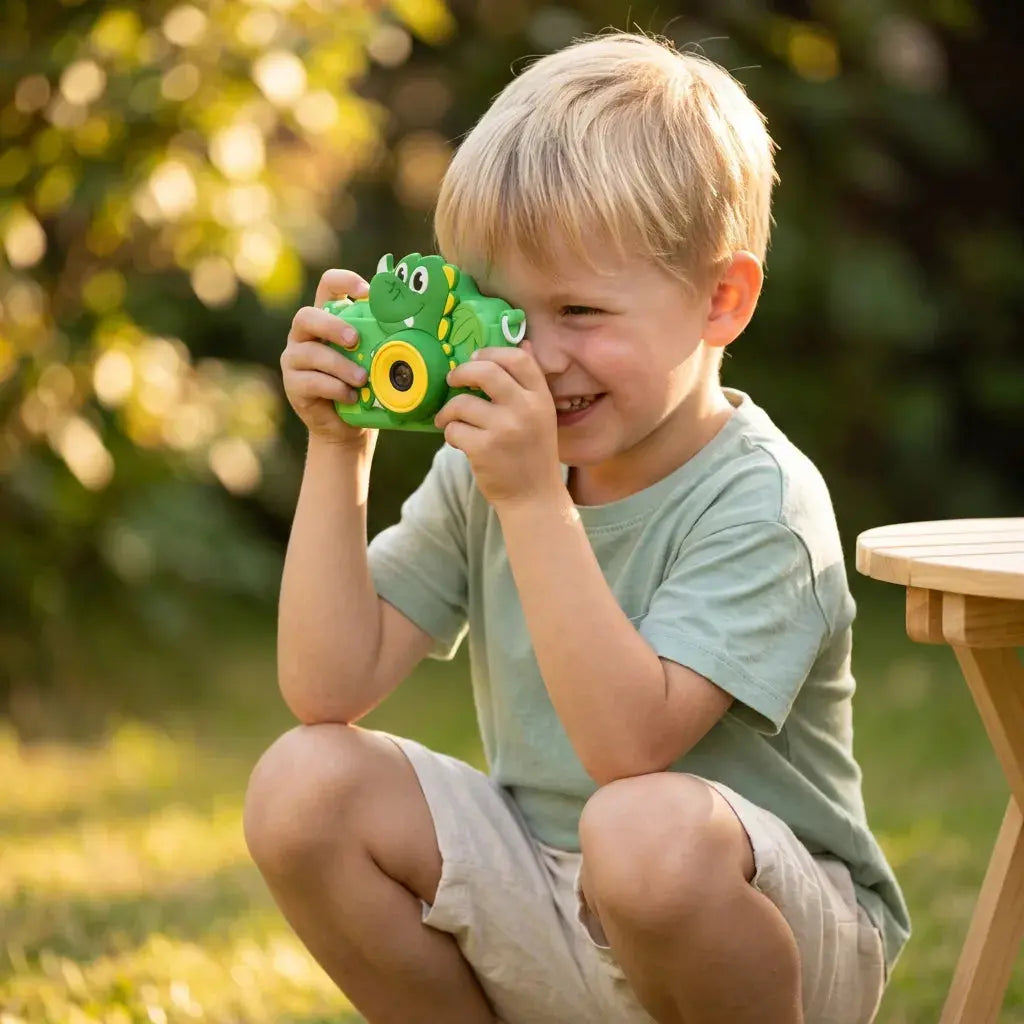Appareil Photo Enfant Dinosaure – HD et Antichoc Vert
