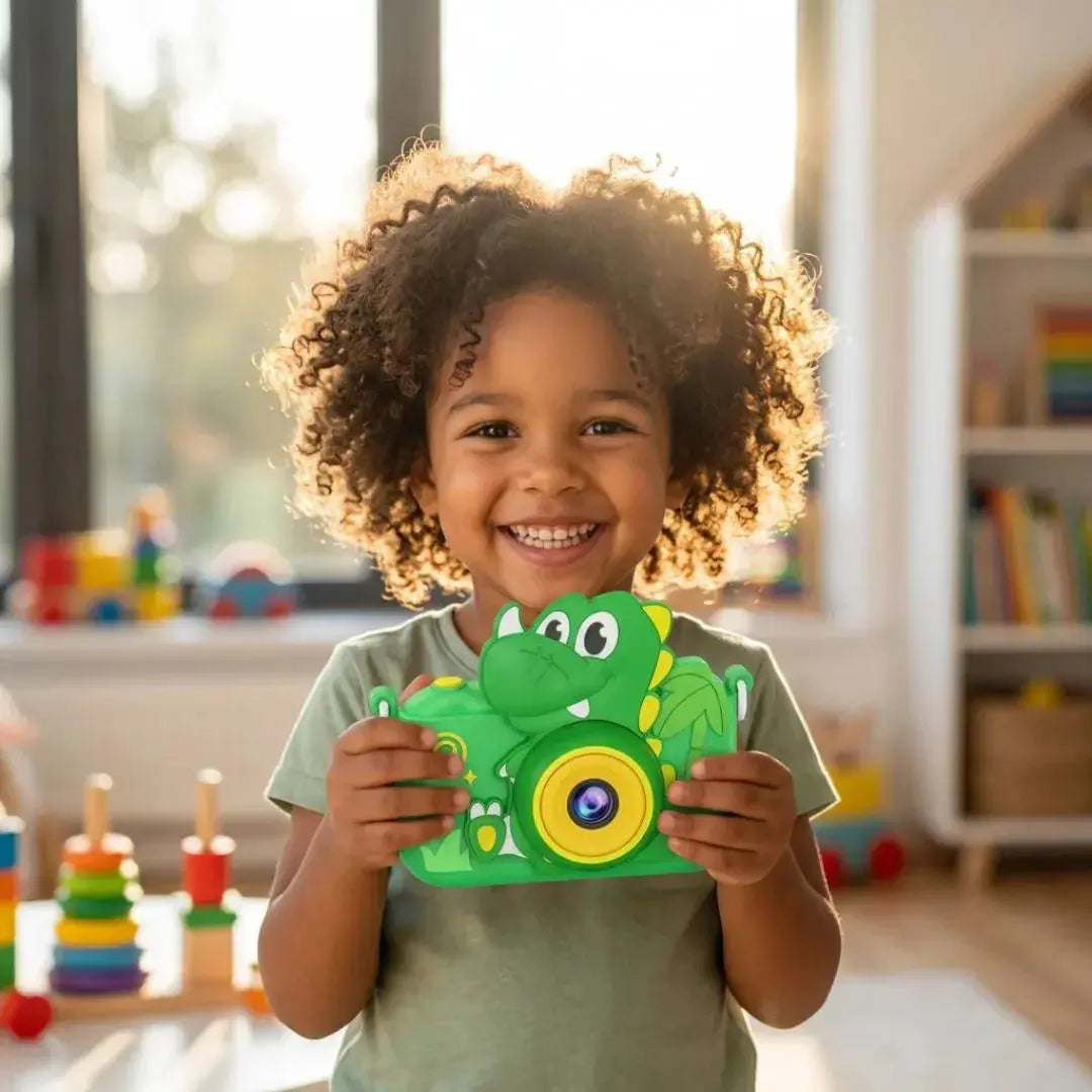 Appareil Photo Enfant Dinosaure – HD et Antichoc Vert