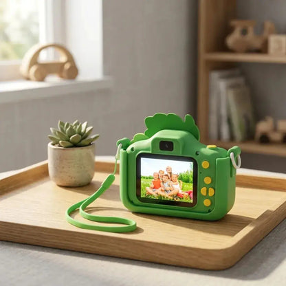 Appareil Photo Enfant Dinosaure – HD et Antichoc Vert