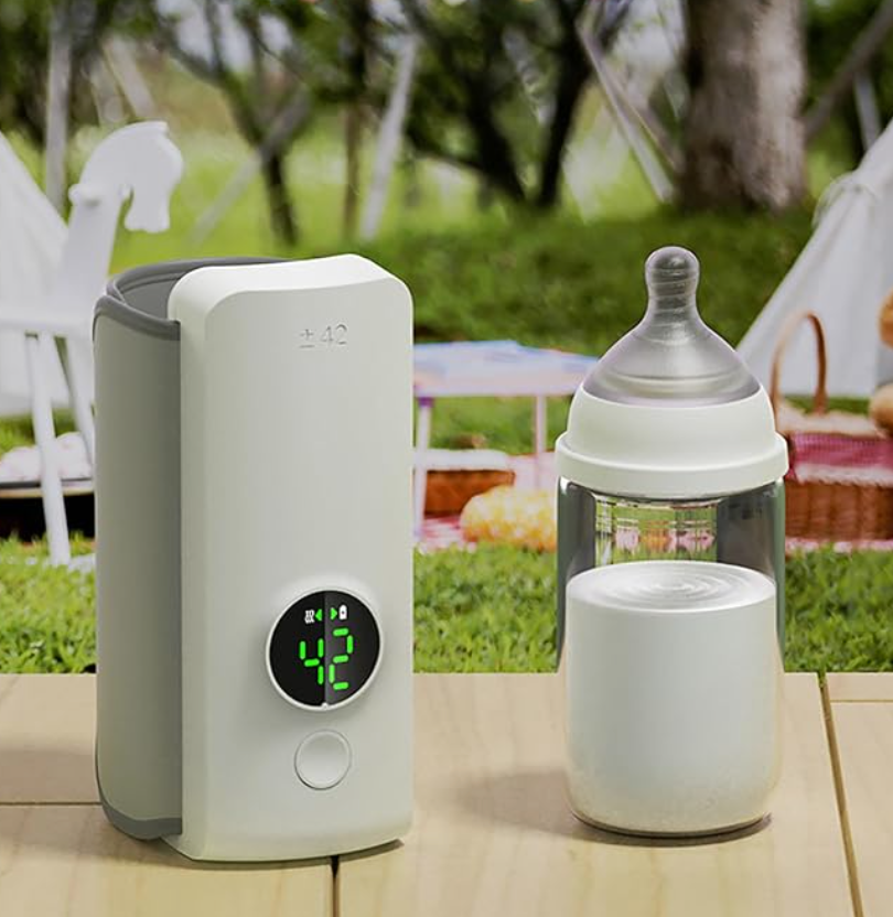 Chauffe-Biberon Portable Rechargeable – Réglage de Température Ajustable pour Bébé