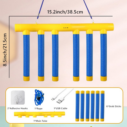 Jeu de Réflexes Rechargeable avec Bâtons Éjectables – Jouet d'Adresse pour Toute la Famille