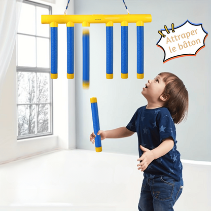 Jeu de Réflexes Rechargeable avec Bâtons Éjectables – Jouet d'Adresse pour Toute la Famille