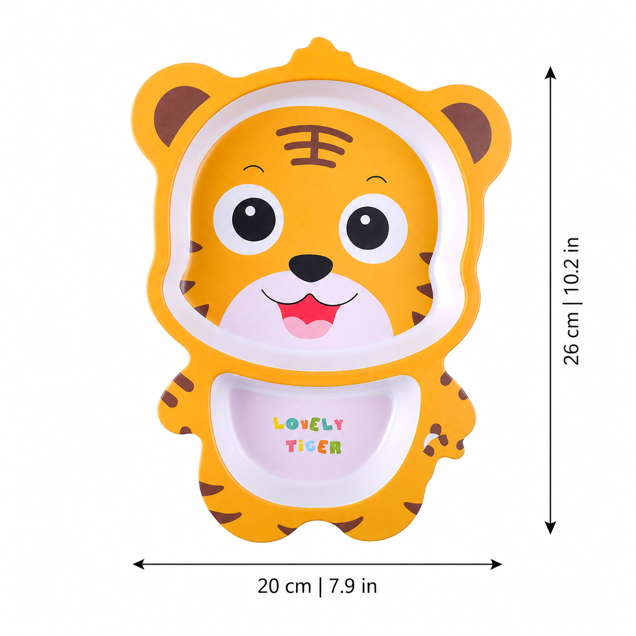Coffret repas enfant au motif tigre