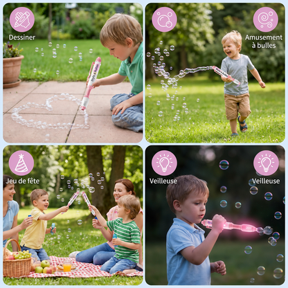 Baguette Magique à Bulles Automatique – Idéale pour les Enfants