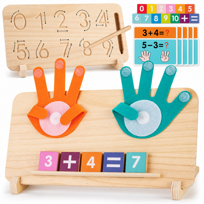 Tableau d'Apprentissage Mathématique Double-Face – Éveil Ludique aux Chiffres, de 3 à 5 ans