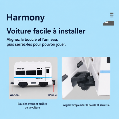 Train Électrique Autopropulsé pour Enfants – Circuit Réaliste à Grande Vitesse, dès 3 ans