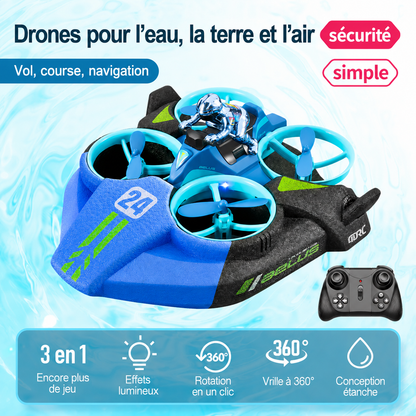 Drone Jouet 3-en-1 pour Enfants – Mini Drone RC avec Télécommande