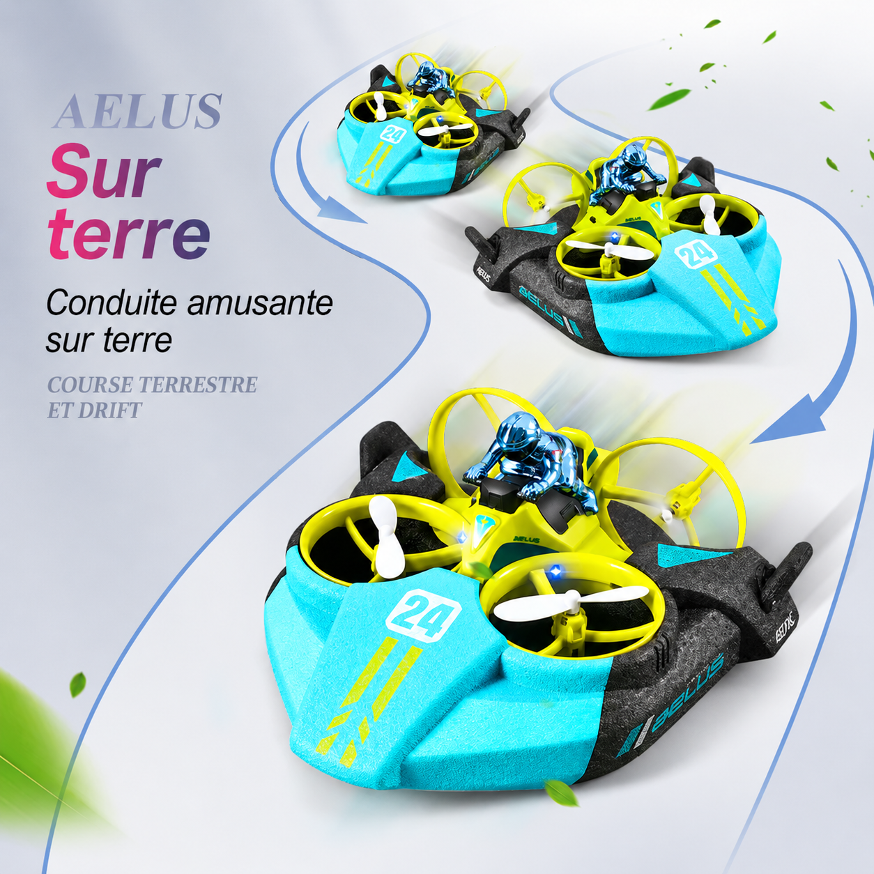 Drone Jouet 3-en-1 pour Enfants – Mini Drone RC avec Télécommande