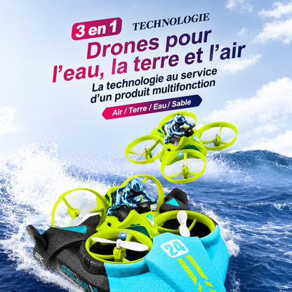 Drone Jouet 3-en-1 pour Enfants – Mini Drone RC avec Télécommande