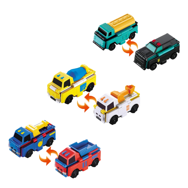 Voitures Réversibles à Rotation 360° pour Enfants – Set Créatif