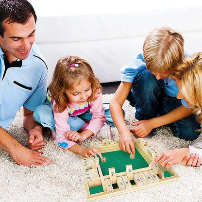 Shut the Box – Jeu de Dés en Bois Montessori | Calcul & Stratégie dès 3 ans