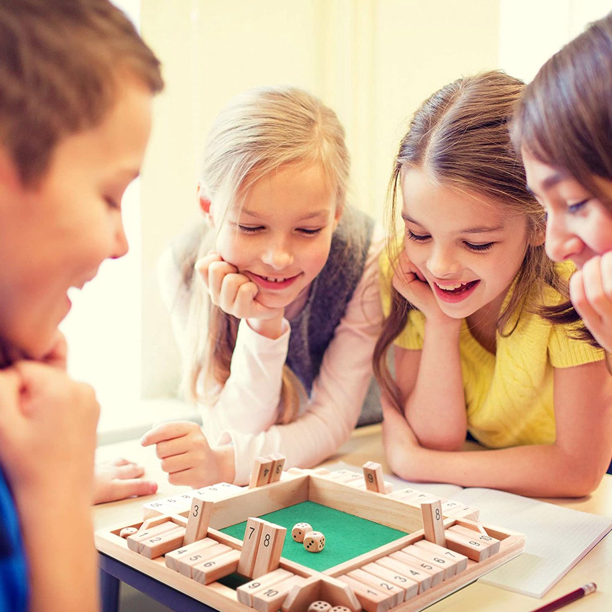 Shut the Box – Jeu de Dés en Bois Montessori | Calcul & Stratégie dès 3 ans