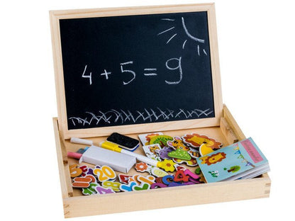 Tableau de dessin Montessori 2-en-1 pour enfants – Tableau de dessin magnétique et jouet éducatif