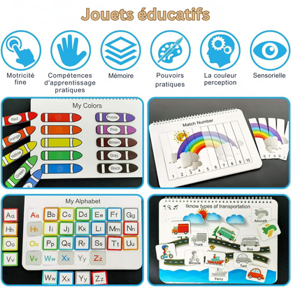Cahier d'Activités Éducatif pour Enfants – 12 Thèmes d'Apprentissage Ludique