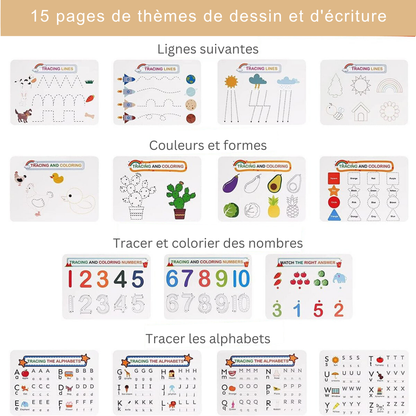 Cahier d'Activités Éducatif pour Enfants – 12 Thèmes d'Apprentissage Ludique