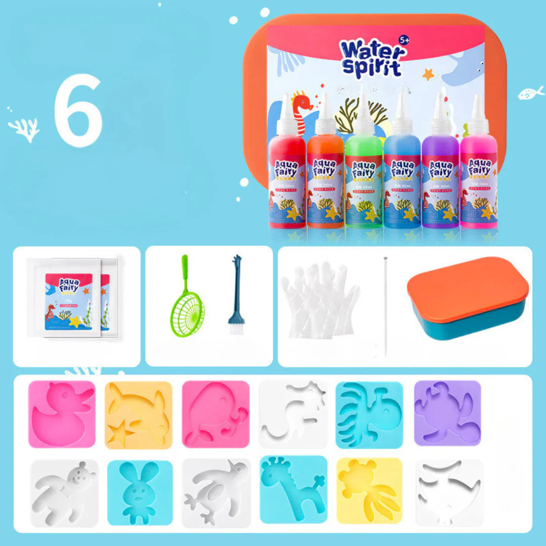 Kit Créatif Gelée d'Eau AquaFairy – Activité DIY Sensorielle pour Enfants | Sûr & Non Toxique