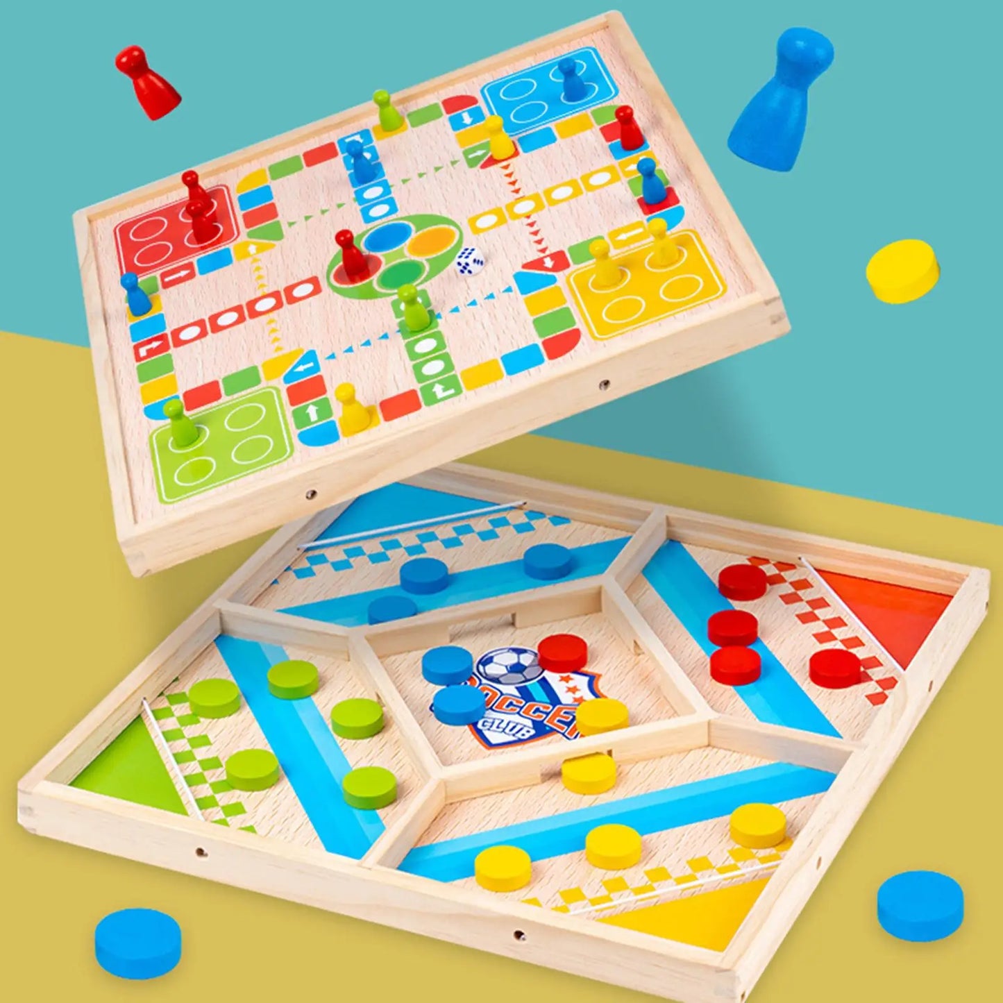Jeu éducatif 2-en-1 pour enfants – Jeu d'apprentissage pour développer la logique et la concentration
