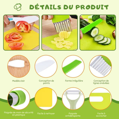 Outils de cuisine Montessori (13 pièces)