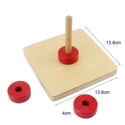 Activités Montessori en bois à enfiler sur tiges et fils