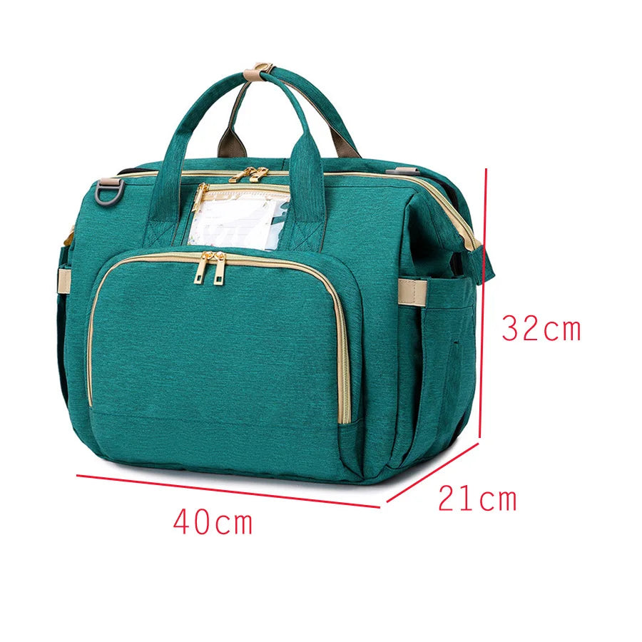 Sac à Langer 3-en-1 avec Lit Bébé – Sac Multifonction pour Voyage