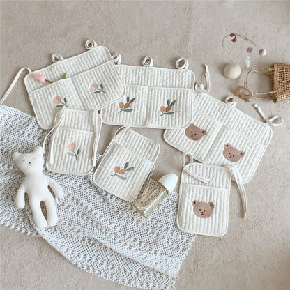 Organisateur Suspendu pour Bébé – Sac de Rangement Lit & Poussette | 6 Modèles