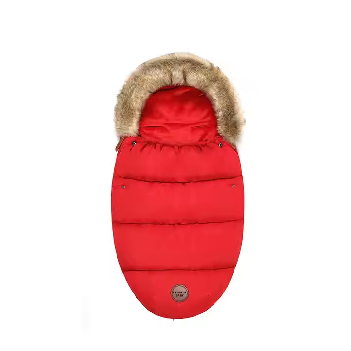 Chancelière Bébé pour Poussette – Doublée Polaire avec Bordure Fourrure