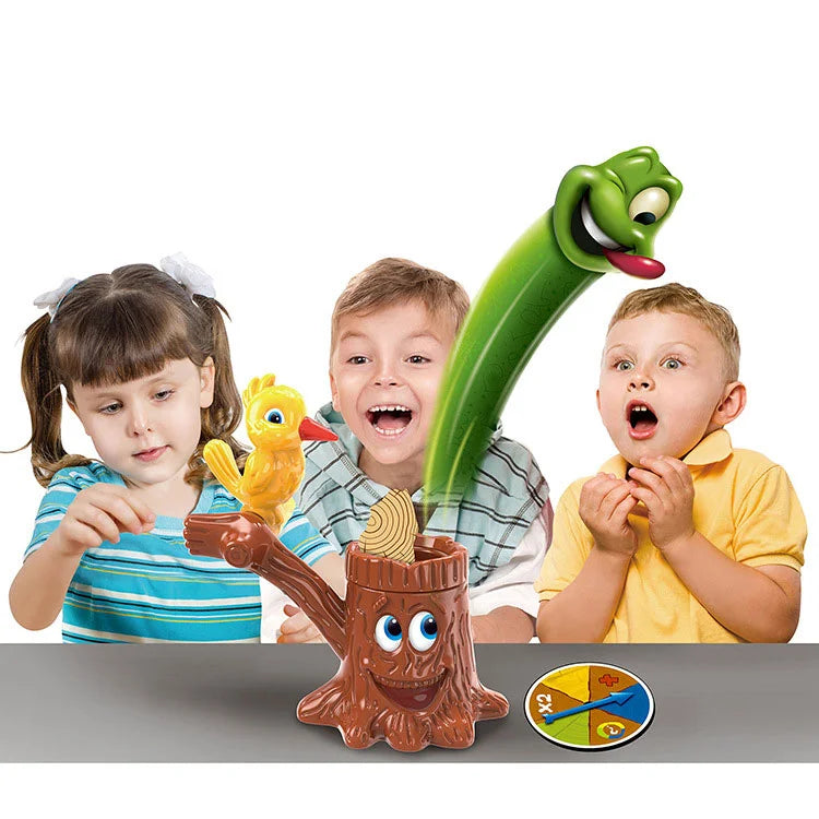 Jeu du Pic-Vert Chasseur de Vers pour Enfants – Jeu d'Adresse en Famille, dès 4 ans