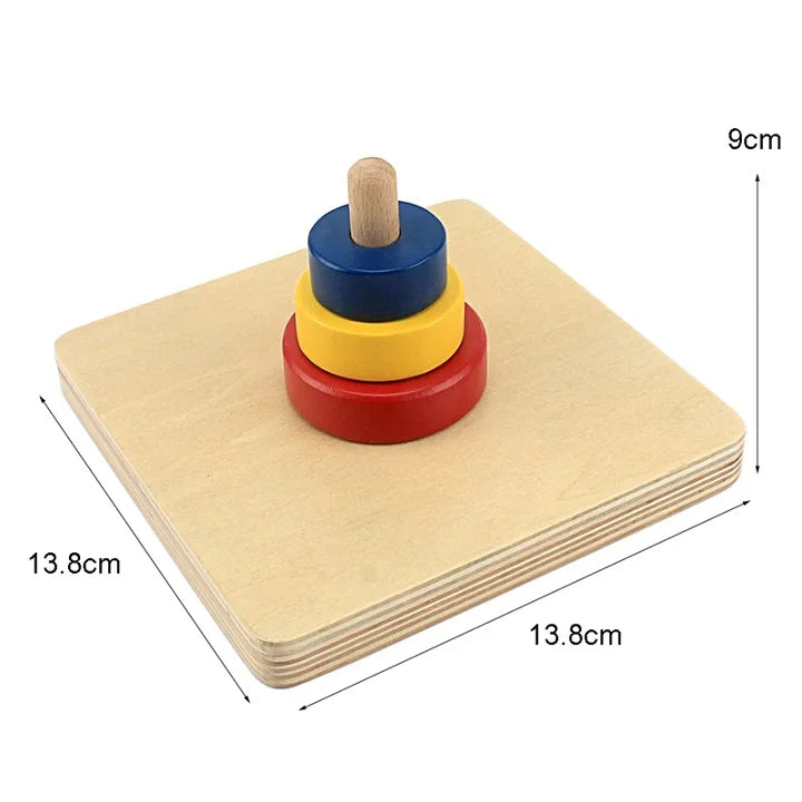Activités Montessori en bois à enfiler sur tiges et fils