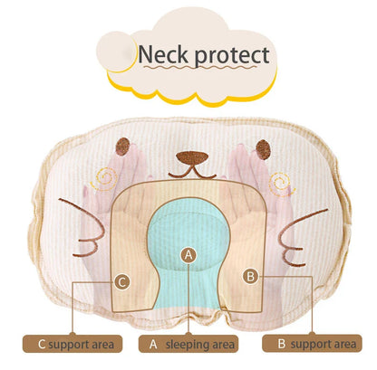 Oreiller Orthopédique Bébé Anti Tête Plate avec Cavité