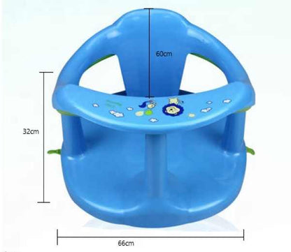 Siège de Bain Antidérapant pour Tout-Petits – Dossier + Ventouses | 3 Coloris