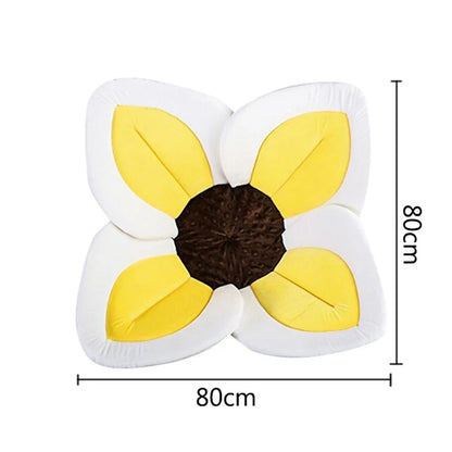 Tapis de Bain Antidérapant Fleur pour Bébé – Doux, Sèche Vite | 8 Couleurs