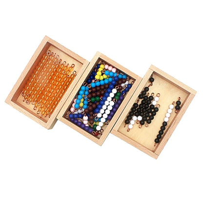 Jeu du serpent de l’addition Montessori avec perles et plateau