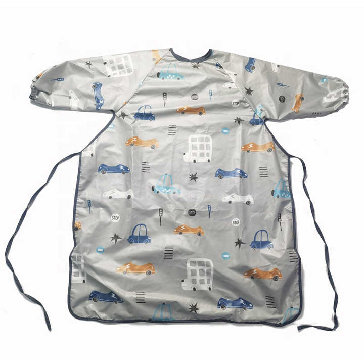 Bavoir Bébé à Manches Longues Imperméable pour Repas