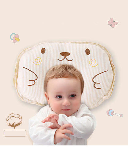 Oreiller Orthopédique Bébé Anti Tête Plate avec Cavité
