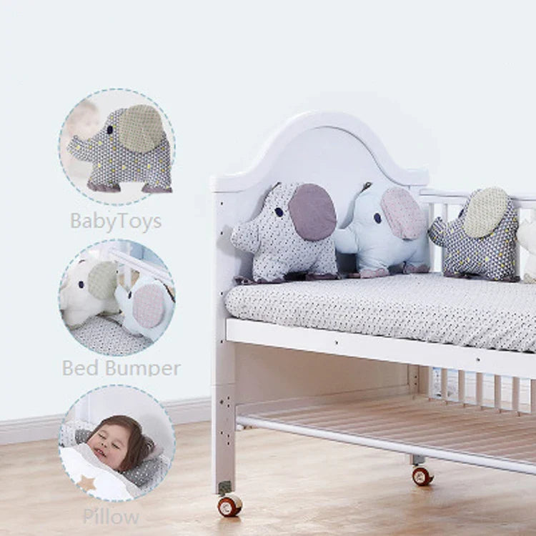 Tour de Lit pour Bébé – Coussin de Protection Doux pour Lit à Barreaux