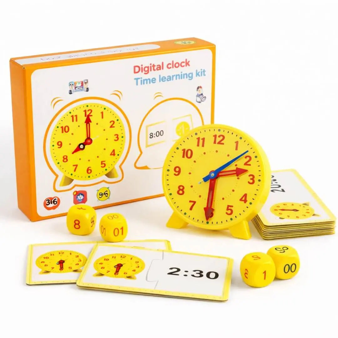 Horloge Montessori Interactive – Double Affichage pour Apprendre l'Heure
