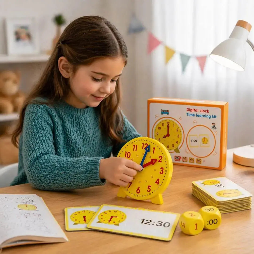 Horloge Montessori Interactive – Double Affichage pour Apprendre l'Heure