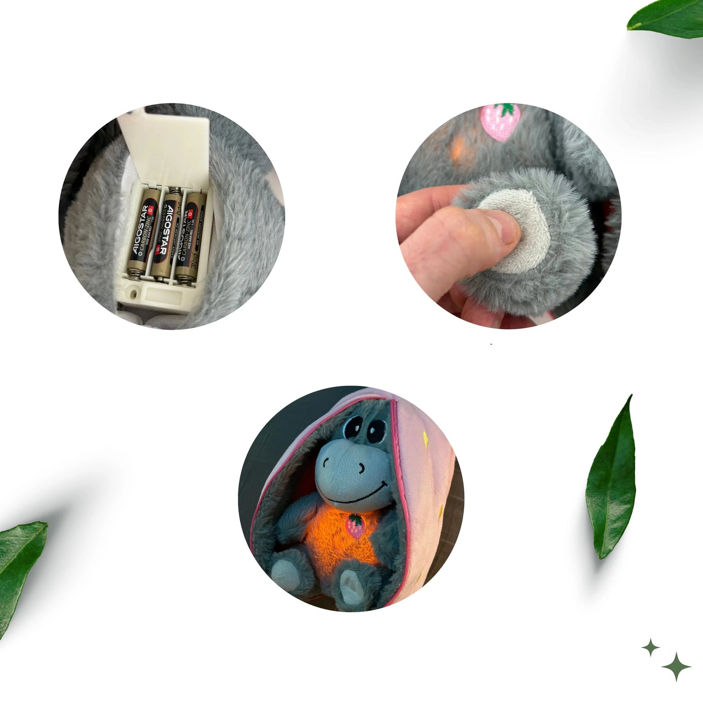 Peluche Âne Respirante – Aide Bébé à S'endormir Paisiblement | Douce & Réconfortante