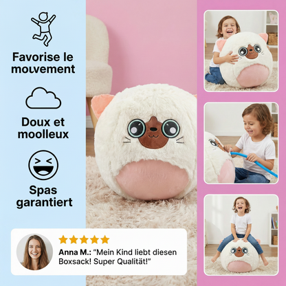 Animal Sauteur Gonflable en Peluche – Capybara, Chat & Requin – Saute, Joue, Câline