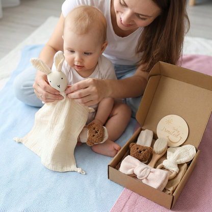 Coffret Cadeau Naissance 6 Pièces – Kit Essentiel Bébé pour Nouveau-Né