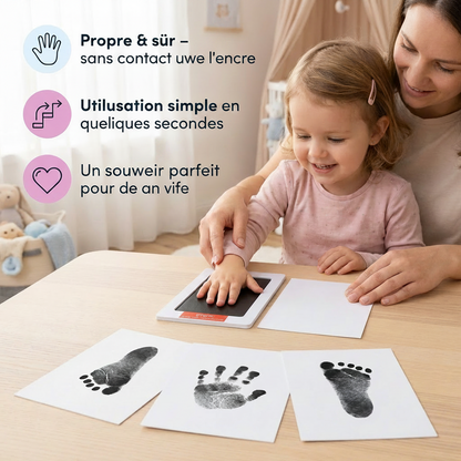 Kit DIY Empreinte Main et Pied pour Bébé et Tout-Petit