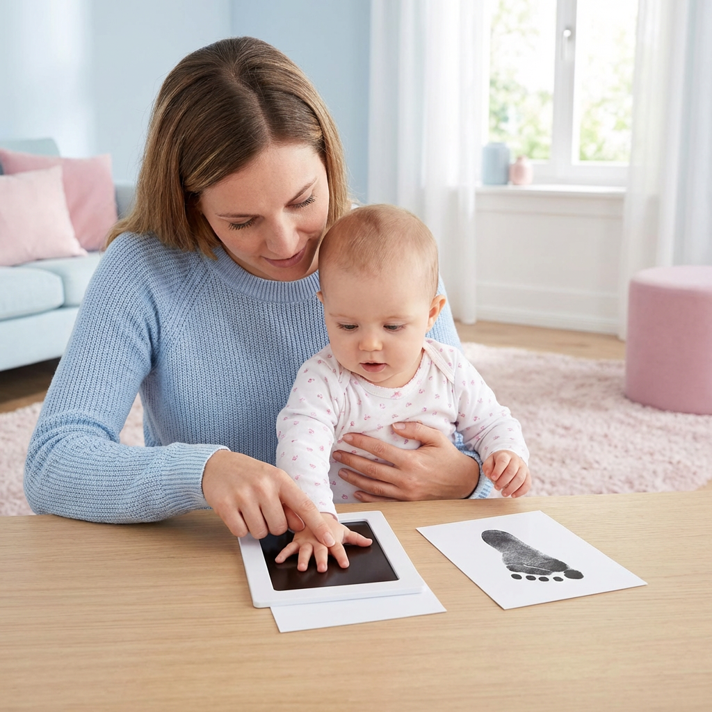 Kit DIY Empreinte Main et Pied pour Bébé et Tout-Petit