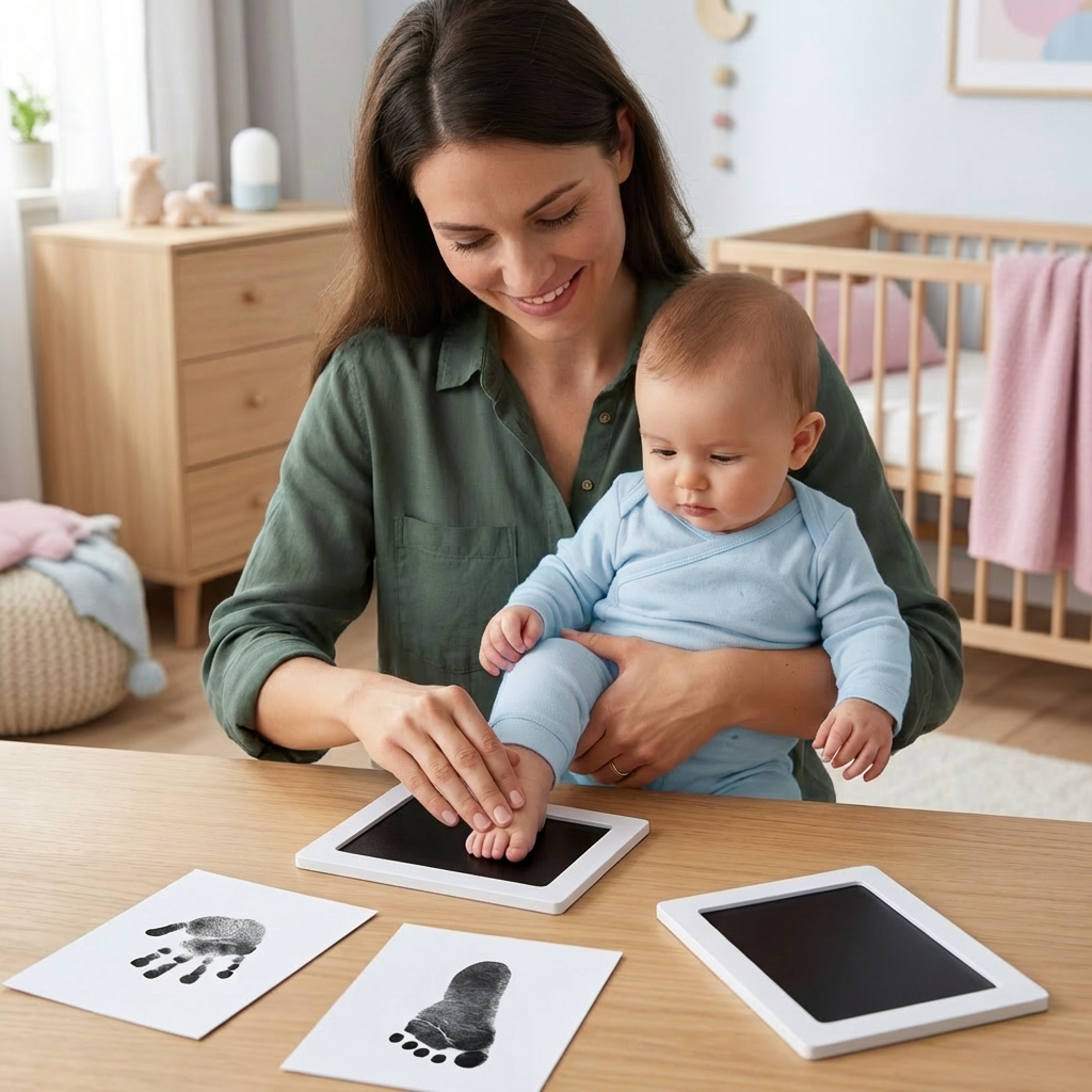 Kit DIY Empreinte Main et Pied pour Bébé et Tout-Petit