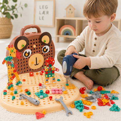 Jeu de Perceuse Interactif pour Enfants – Apprentissage STEM et Motricité Fine