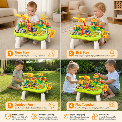 Table d'Activités Multifonctionnelle pour Enfants – Exploration et Développement Sensoriel