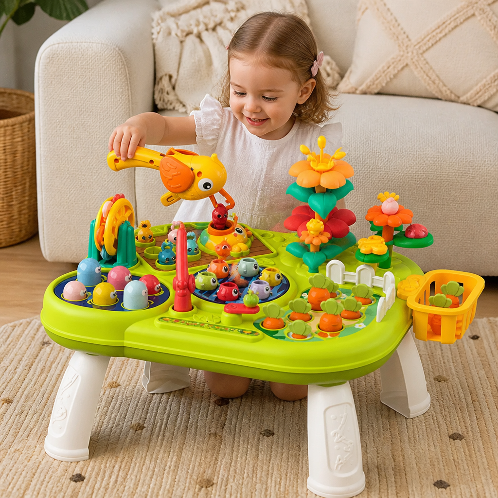 Table d'Activités Multifonctionnelle pour Enfants – Exploration et Développement Sensoriel