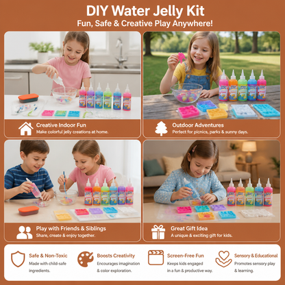 Kit créatif de gelée d’eau avec gels et moules