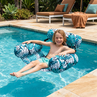 Inflatable Pool Hammock with Backrest – Foldable Water Lounge