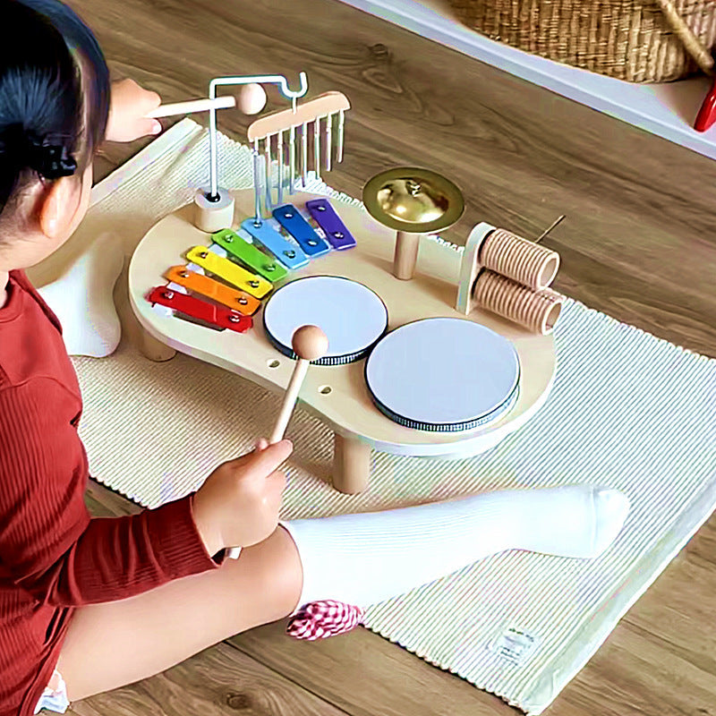 Table d'Activités Musicales Montessori en Bois – Son et Rythme, dès 3 ans